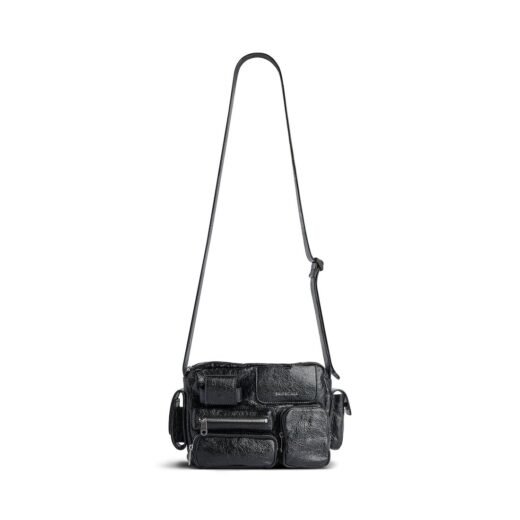 Balenciaga Sac Camera Superbusy pour Homme en Noir