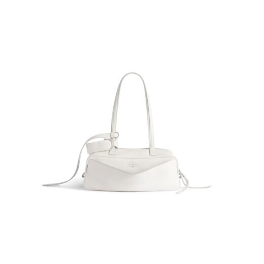 Balenciaga Sac Bowling Carrie Petit en Blanc
