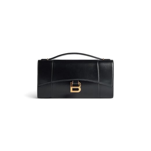 Balenciaga Pochette Hourglass Avec Chaîne pour Femme en Noir