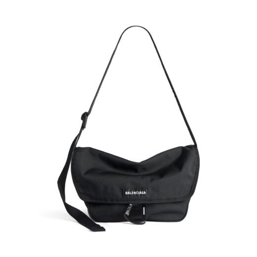 Balenciaga Sac Messenger À Rabat Explorer Petit pour Homme en Noir