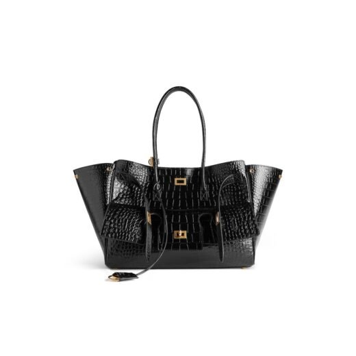 Balenciaga Sac Carry All Bel Air Moyen en Noir – 8356702AB0X1000