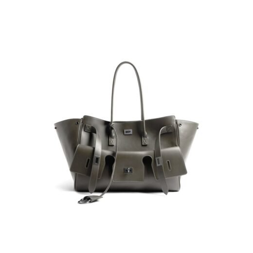Balenciaga Sac Carry All Bel Air Moyen pour Femme en Kaki