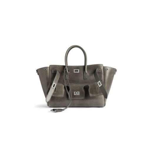 Balenciaga Sac Carry All Bel Air Petit pour Femme en Gris