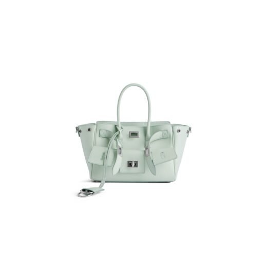 Balenciaga Sac Carry All Bel Air Mini pour Femme en Vert Minéral