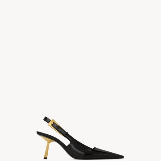 Saint Laurent LEE slingbacks en cuir glacé