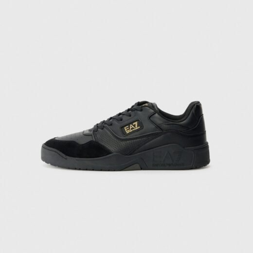 EA7 Emporio Armani BASKET UNISEX - Baskets basses - black/gold