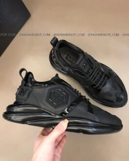 PHILIPP PLEIN || BASKETS EN CUIR DE VEAU DE QUALITÉ SUPÉRIEURE