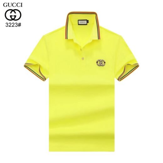 Gucci Polo en coton avec logo GG