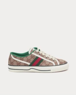 Baskets basses Gucci Tennis 1977 en toile beige