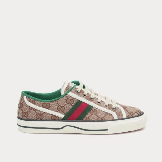 Gucci Baskets basses Tennis 1977 en toile beige