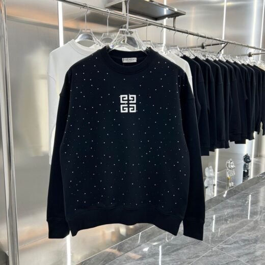 Givenchy Sweat-shirt noir à étoiles 4G