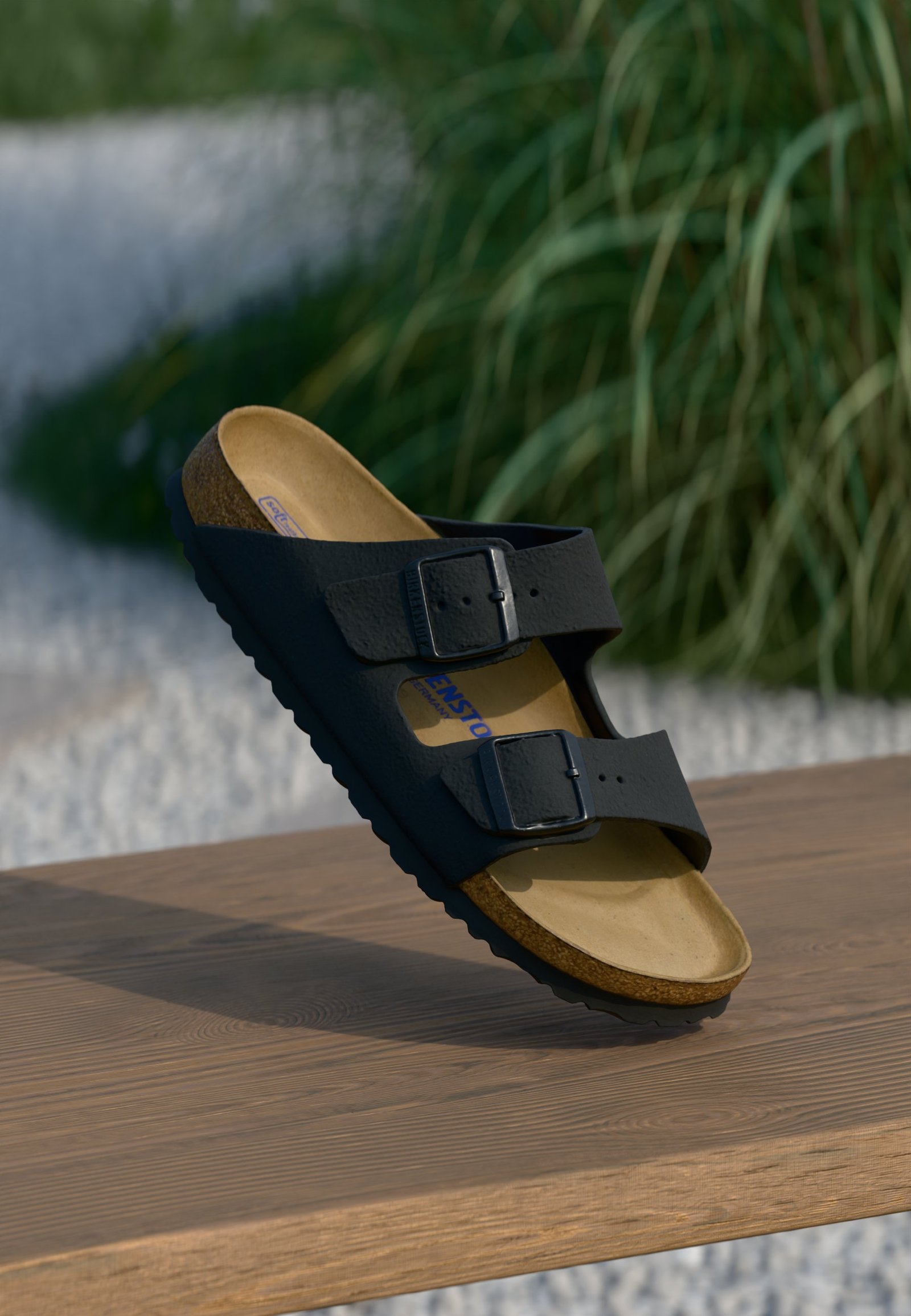 ARIZONA NARROW UNISEX - Sandales - black - black