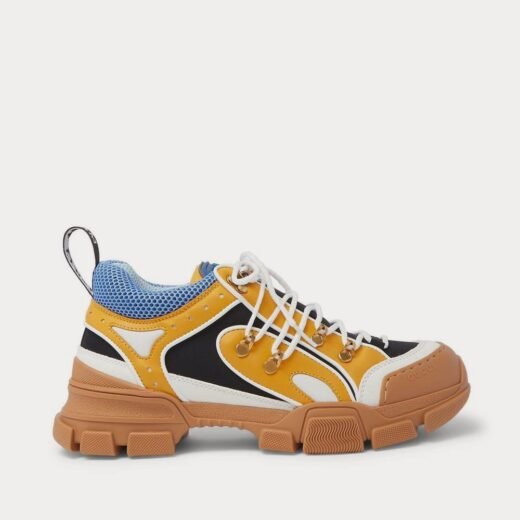 Gucci Baskets basses jaunes Flashtrek en caoutchouc