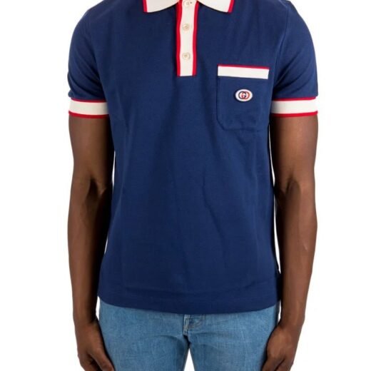 Gucci Polo à manches courtes avec patch logo
