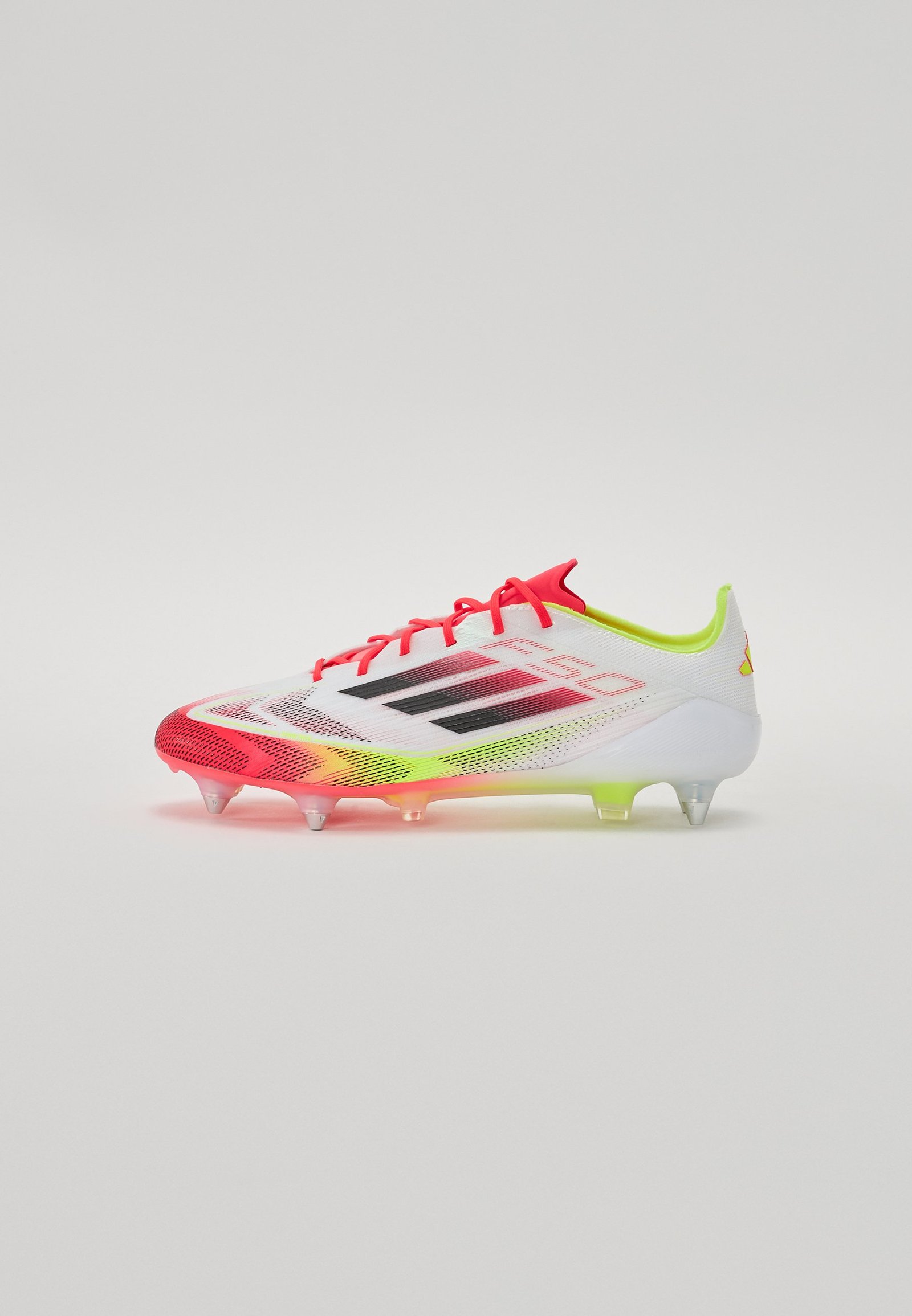 F50 ELITE SOFT GROUND - Chaussures de football pour terrain gras - white/core black/solar yellow