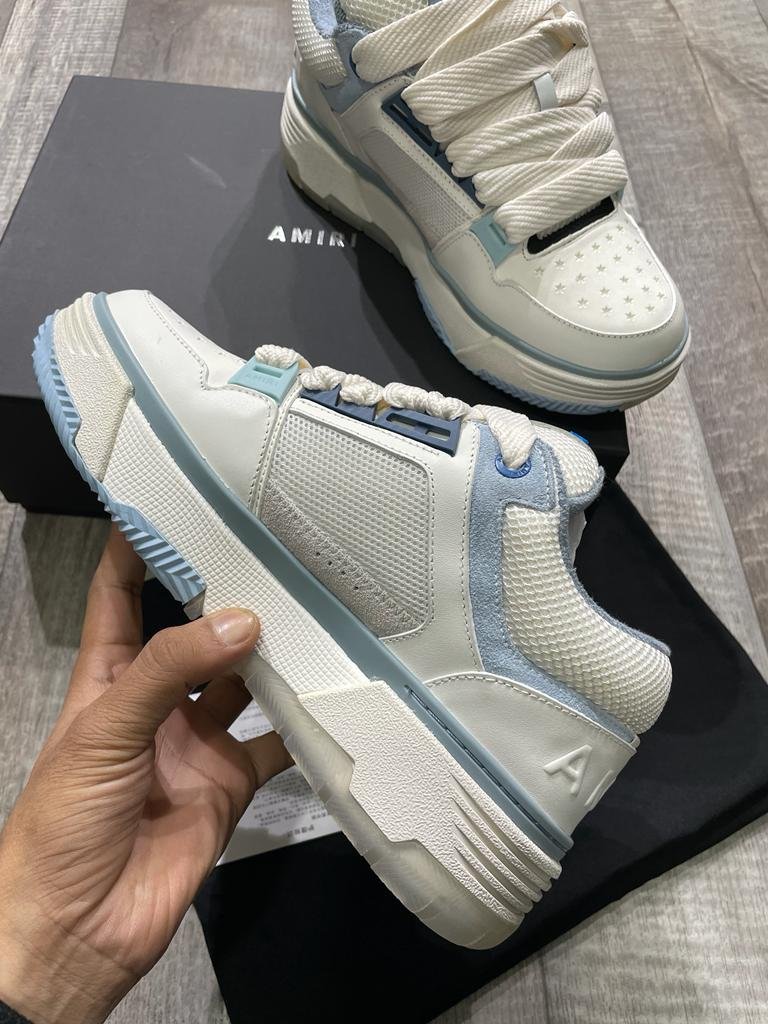 AMIRI MA-1 || Baskets basses - Bleu ciel