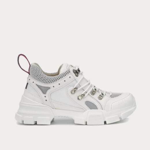 Gucci Baskets basses blanches en cuir Flashtrek – 35