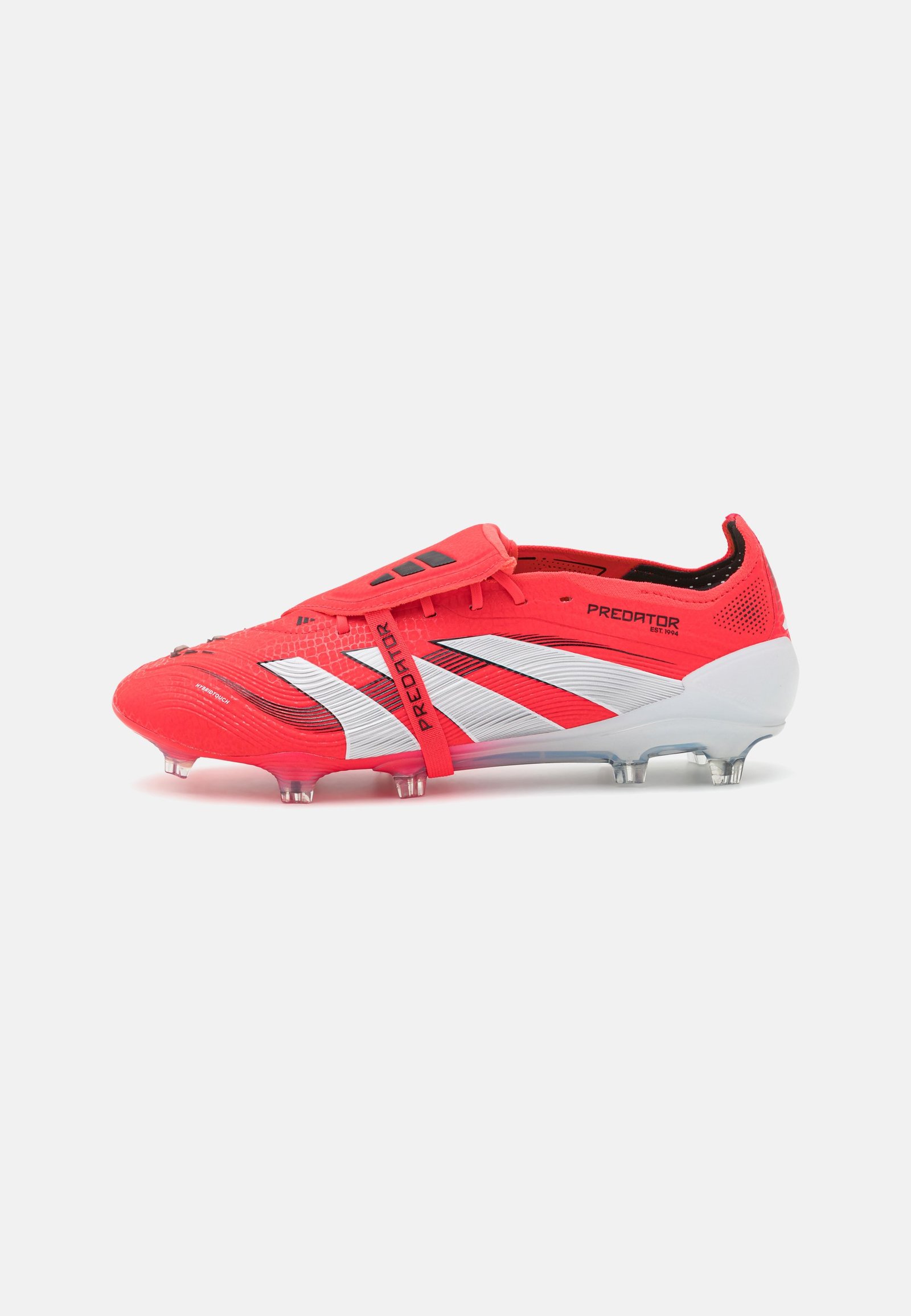PREDATOR ELITE FOLD-OVER TONGUE FIRM GROUND - Chaussures de football pour terrain sec - lucid red/footwear white/core black