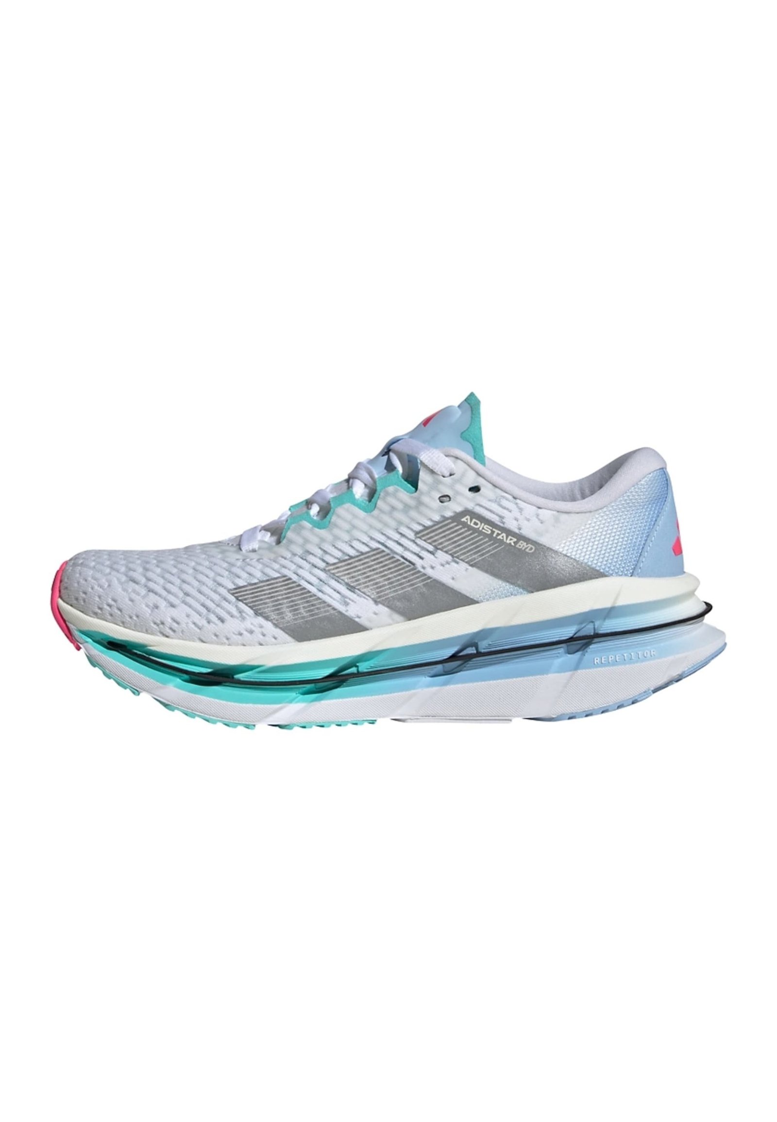 Chaussures de running sur route - cloud white   silver metallic   flash aqua - cloud white   silver metallic   flash aqua