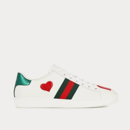 Gucci Baskets basses Ace en cuir blanc – 35