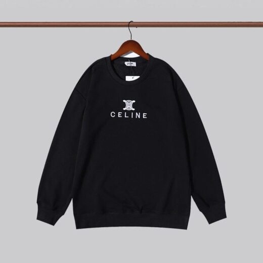 Celine SWEAT-SHIRT EN COTON NOIR POUR HOMME