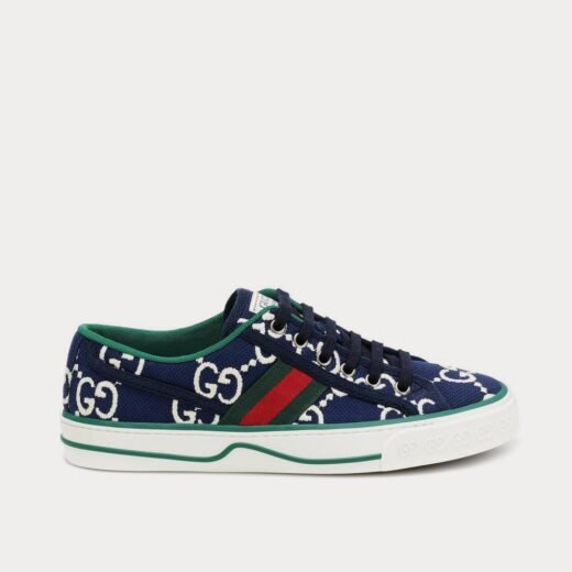 Gucci Baskets basses Tennis 1977 en toile bleu encre – 35