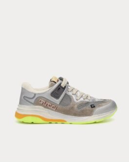 Baskets basses en cuir Gucci Ultrapace grises