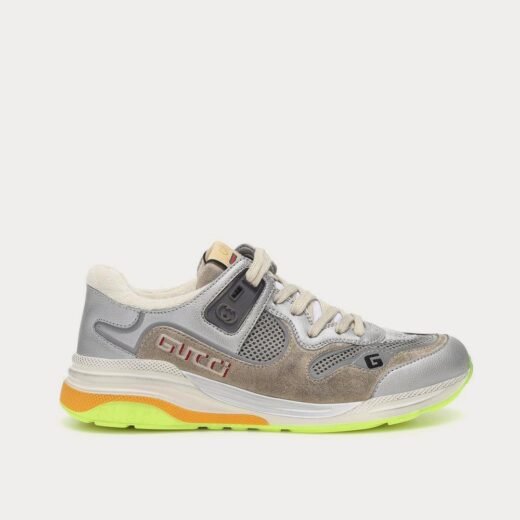 Gucci Baskets basses en cuir Ultrapace grises – 35