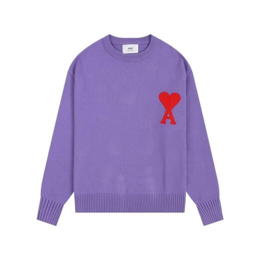 AMI Paris Pull En Laine Ami De Cour Homme