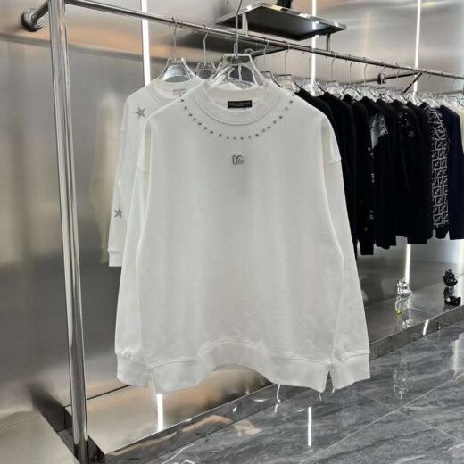 Dolce & Gabbana Sweat-shirt à clous multiples - Blanc
