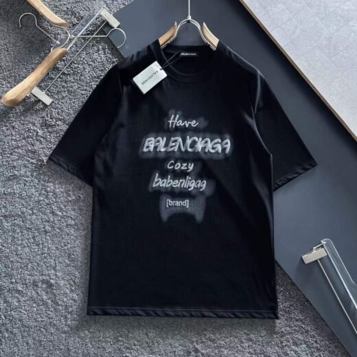 Balenciaga T-shirt à manches courtes avec logo imprimé