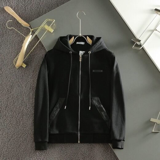 Berluti Sweat à capuche en coton noir pour homme