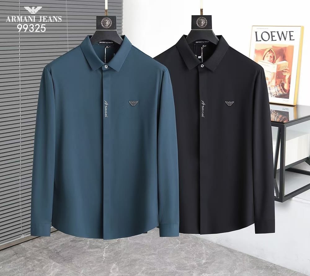 CHEMISE COUPE SUR MESURE EN JERSEY DE COTON MÉLANGÉ STRUCTURÉ