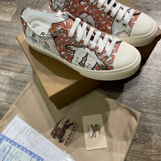 Burberry Baskets basses à imprimé logo Check-TB