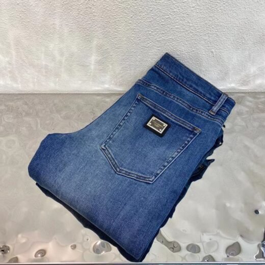 Dolce & Gabbana Jean bleu délavé effet usé
