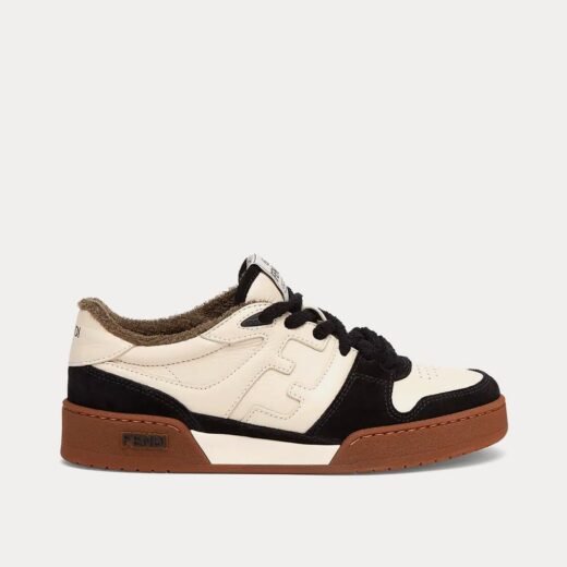 Fendi Baskets basses Match en daim noir – 35