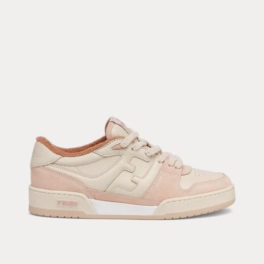 Fendi Baskets basses Match en daim rose – 35