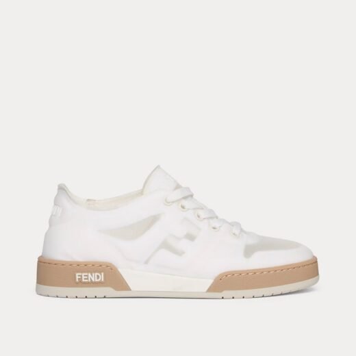 Fendi Baskets basses Match Mesh blanches – 35