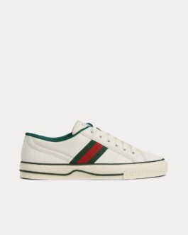 Baskets blanches en toile GG Tennis 1977 de Gucci