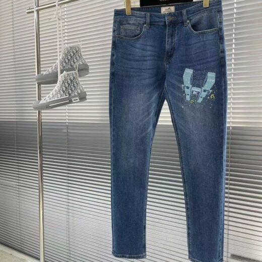 Hermès Denim extensible de style classique