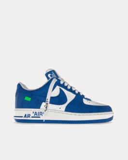 Baskets basses « Air Force 1 » de Virgil Abloh blanches/Team Royal