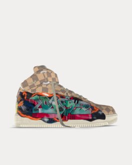 Baskets mi-hautes « Air Force 1 » Mid de Virgil Abloh, voile et multicolore