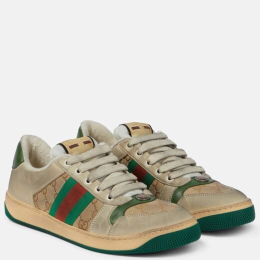 Gucci Baskets Screener en cuir