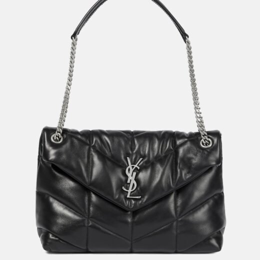Saint Laurent Sac Puffer Medium en cuir