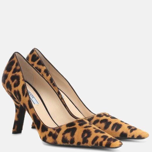 Prada Escarpins imprimés en cuir façon poulain