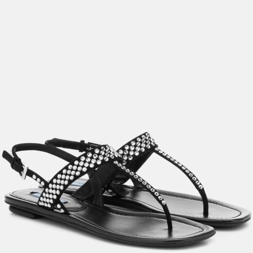Prada Sandales en daim