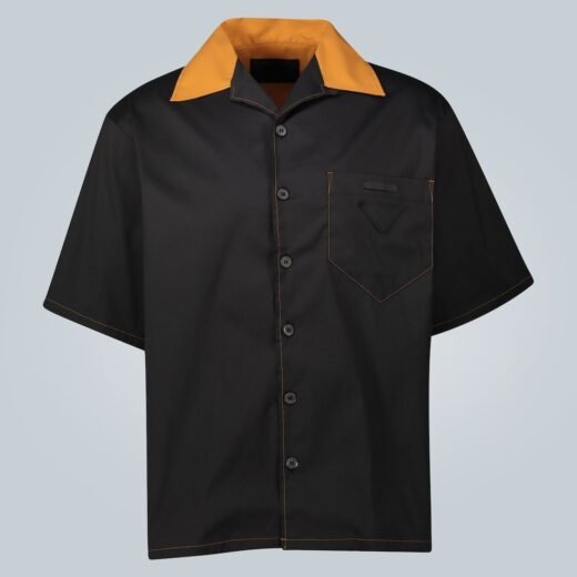 Prada Polo à surpiqûres contrastantes