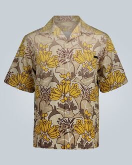 Chemise manches courtes à imprimé floral