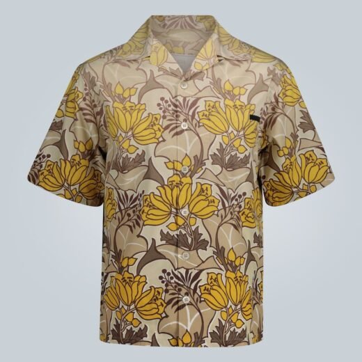 Prada Chemise manches courtes à imprimé floral