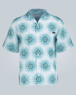 Chemise en popeline de coton à pois